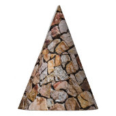 Traditionele gebroken stenen stapelmuren feesthoedjes (Links)