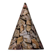 Traditionele gebroken stenen stapelmuren feesthoedjes (Rechts)