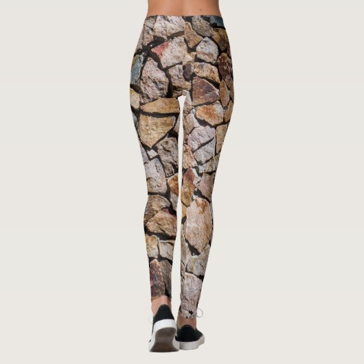 Traditionele gebroken stenen stapelmuren leggings (Achterkant)