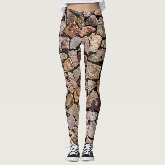 Traditionele gebroken stenen stapelmuren leggings (Voorkant)