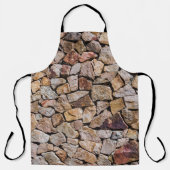 Traditionele gebroken stenen stapelmuren schort (Voorkant)