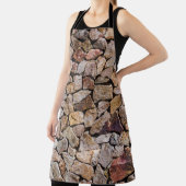 Traditionele gebroken stenen stapelmuren schort (Insitu)