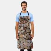 Traditionele gebroken stenen stapelmuren schort (Gedragen)