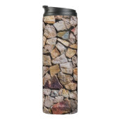 Traditionele gebroken stenen stapelmuren thermosbeker (Geroteerd rechts)