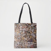 Traditionele gebroken stenen stapelmuren tote bag (Voorkant)