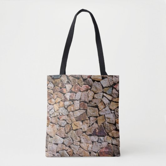 Traditionele gebroken stenen stapelmuren tote bag (Voorkant)