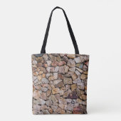 Traditionele gebroken stenen stapelmuren tote bag (Achterkant)