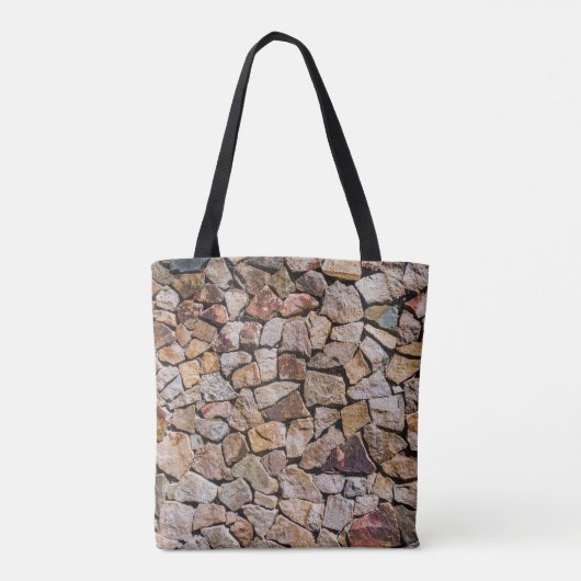 Traditionele gebroken stenen stapelmuren tote bag (Achterkant)