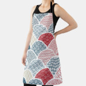 traditionele geometrische kimono patroon sketc schort (Insitu)