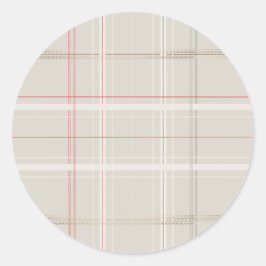 Traditionele geplakte gezellige cabine Beige goude Ronde Sticker