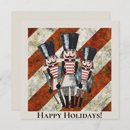 Traditionele gestreepte Notenkraker Soldaten  Kaart (Voorkant / Achterkant)