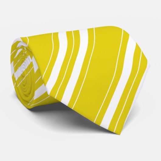 Traditionele gestripte citroenen stropdas (Opgerold)
