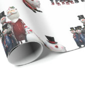 Traditionele getallen Tin Choir Cadeaupapier (Rol Hoek)