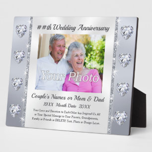 Traditionele Gift voor 60th Wedding Jubileum? Fotoplaat