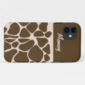 Traditionele Giraffe Print iPhone 5 Casemate Hoesj Case-Mate iPhone Case (Achterkant (horizontaal))