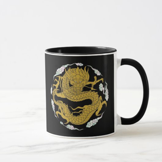 Traditionele Gold Dragon Mok (Rechts)