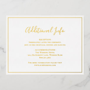 Traditionele Gold Foil Weddenschap Enclosure Card Folie Uitnodiging Briefkaart