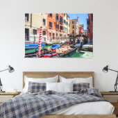 Traditionele gondel in Venetië Canvas Afdruk (Insitu (Slaapkamer))