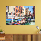Traditionele gondel in Venetië Canvas Afdruk (Insitu (Woonkamer))
