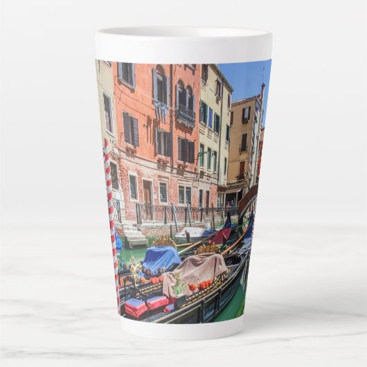 Traditionele gondel in Venetië Latte Mok (Voorkant)