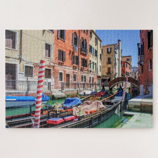 Traditionele gondel in Venetië Legpuzzel (Horizontaal)