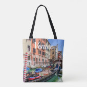 Traditionele gondel in Venetië Tote Bag (Achterkant)