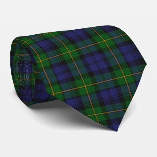 Traditionele Gordon Tartan Pset Stropdas (Opgerold)