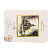 Traditionele goudbloem van de Kerk sparen de Datum Magneet (Horizontaal)