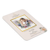 Traditionele gouden bloem sparen de Datum Magneet (Rechterzijde)