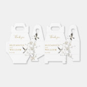 Traditionele gouden Chinoiserie bruiloft Dank u Bedankdoosjes (Uitgevouwen)