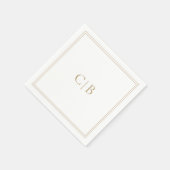 Traditionele gouden elegante bruiloft servet (Hoek)