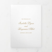 Traditionele gouden formele elegante trouwdag
