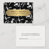 Traditionele Gouden Klassieke Stylist Afspraak Afsprakenkaartje (Voorkant / Achterkant)