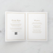 Traditionele Gouden QR Code Tijdloze Trouwdag (Binnen)