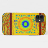 Traditionele gouden Rode Afrikaanse kleur Case-Mate iPhone Case (Achterkant (horizontaal))