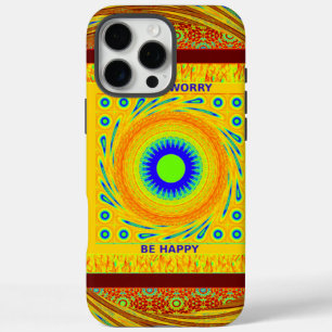 Traditionele gouden Rode Afrikaanse kleur iPhone 16 Pro Max Hoesje