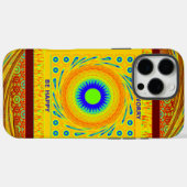 Traditionele gouden Rode Afrikaanse kleur Case-Mate iPhone Case (Achterkant (horizontaal))