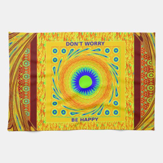 Traditionele gouden Rode Afrikaanse kleur Theedoek (Horizontaal)