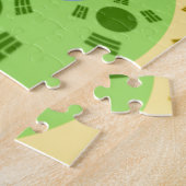 Traditionele gouden Rode Afrikaanse kleuren Legpuzzel (Zijkant)