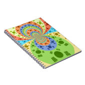 Traditionele gouden Rode Afrikaanse kleuren Notitieboek (Rechterzijde)