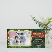 Traditionele Gouden Seizoenen Groet Foto Kaarten (Staand voorkant)