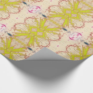 Traditionele  goudkleurige inktvissen cadeaupapier