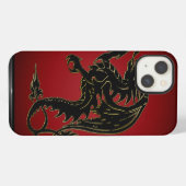 Traditionele Gradiënt Draak Case-Mate iPhone Hoes Hoesje (Achterkant horizontaal)
