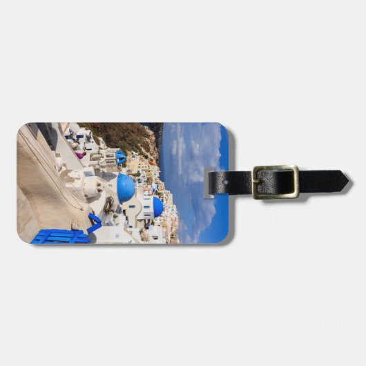 Traditionele Griekse huizen Bagagelabel (Voorkant horizontaal)