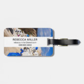 Traditionele Griekse huizen Bagagelabel (Achterkant horizontaal)