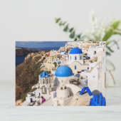 Traditionele Griekse huizen Bedankkaart (Staand voorkant)