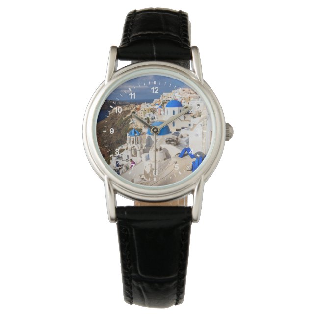 Traditionele Griekse Huizen Horloge (Voorkant)