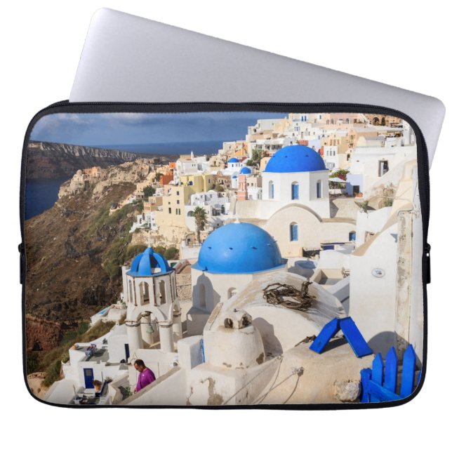 Traditionele Griekse huizen Laptop Sleeve (Voorkant)