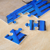 Traditionele Griekse huizen Legpuzzel (Zijkant)