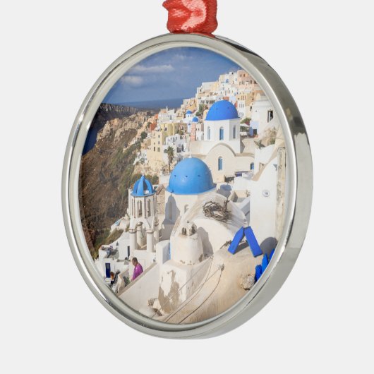 Traditionele Griekse huizen Metalen Ornament (Links)